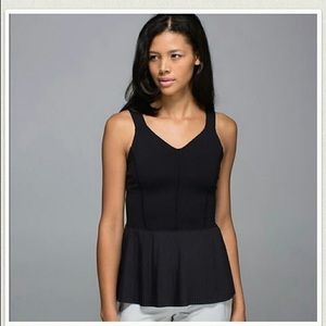 Lululemon City Tank Pleated Peplum Top